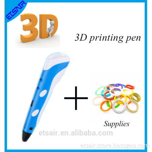 2017 New Christmas 3D Paint By Numbers 3D Pen with Free filaments for adults
